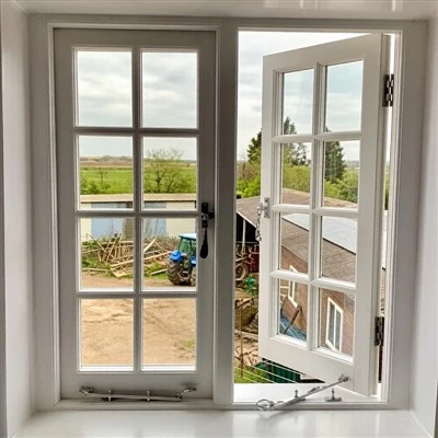 نافذة UPVC مزدوجة معلقة